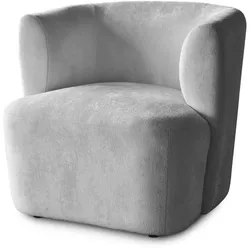 SESSEL Nori hellgrau velour
