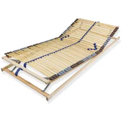 Sleepneo Lattenrost 140x200 cm verstellbares Kopf & Fußteil vormontiert Blauer Engel-Zertifizierung 42 Latten 7-Zonen Traglast 150 kg Birkenschichtholz