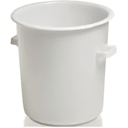Craemer, Zubehör Lagereinrichtung, Kunststoffbehälter rund 75 l HD-PE weiss D515xH530mm mit Aussengriff