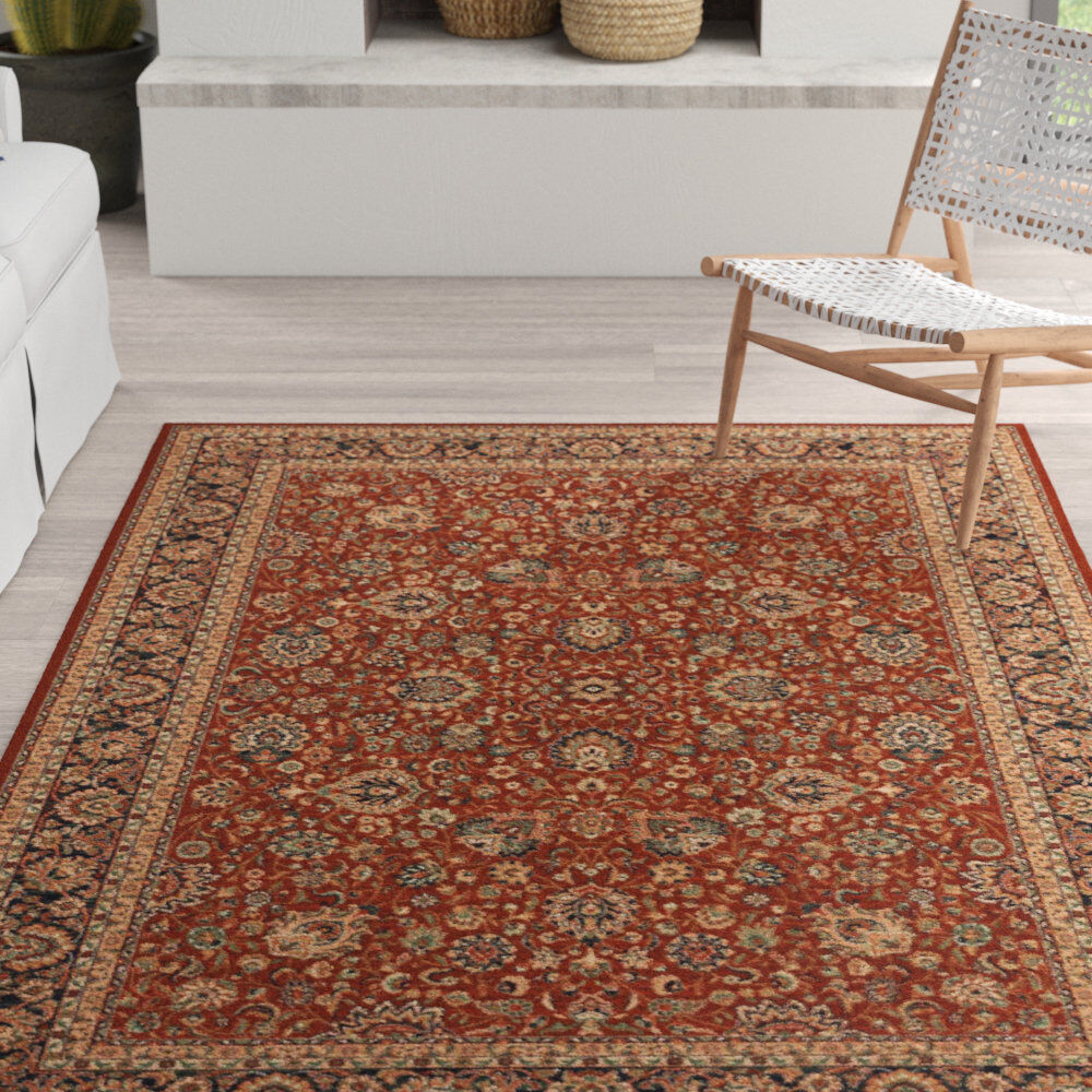 Bloomsbury Market Balaton Oriental Wool Area Rug Red Runner 67 x 275cm