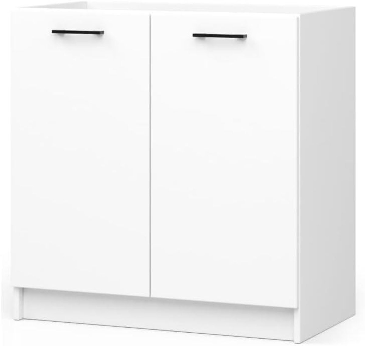 Wit Keukenkast Onderkast voor Spoelbak van MDF - Breedte: 80 cm