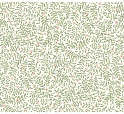 Rifle Paper Co. Elodie Cream Petite Floral Premium Peel + Stick Wallpaper