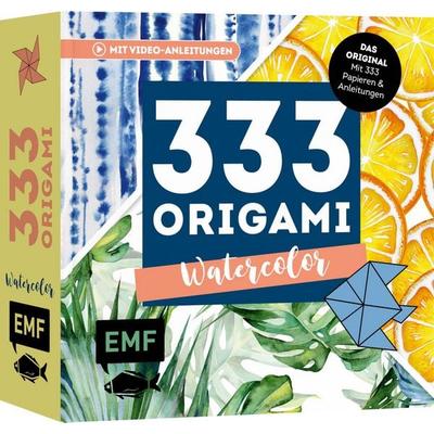 333 Origami – Watercolor, Taschenbuch von , Edition Michael Fischer / EMF Verlag, 978-3-96093-643-5
