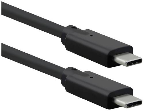 Roline USB-Kabel USB 3.2 Gen2x2 USB-C Stecker 1.50m Schwarz Geschirmt 11.02.9072