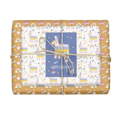 Geschenkpapier-Set für Kinder: Lama-Pinata, Sonstige von , Dabelino