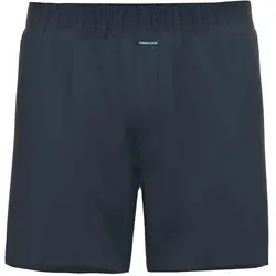 AMMANN Herren Boxershorts - Jersey Boxershorts Basic Cotton, lockerer Schnitt, Baumwolle Dunkelblau / 2XL