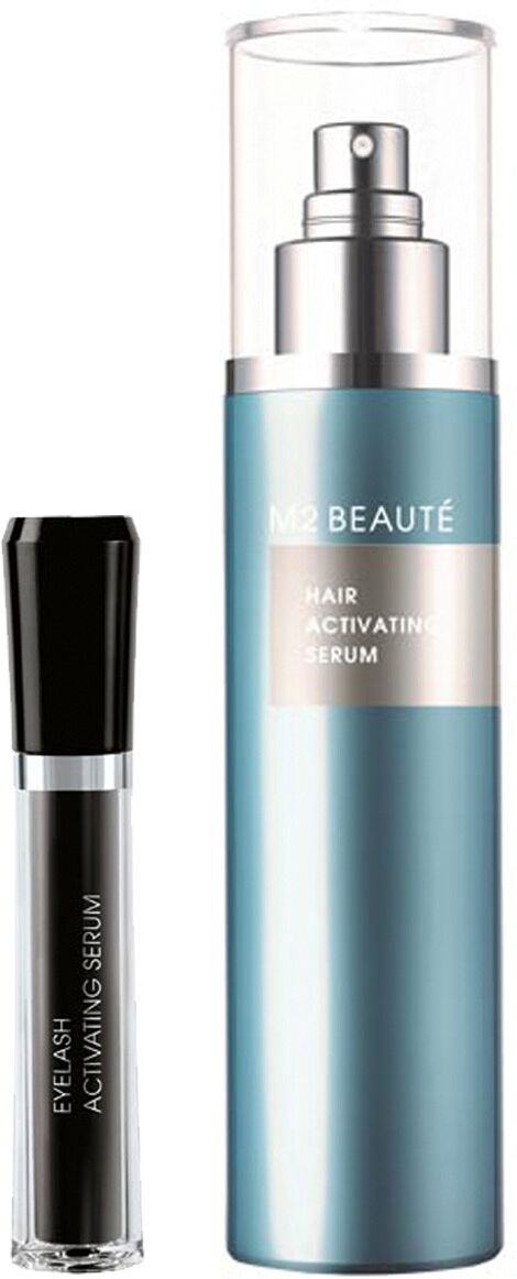 124ml M2 Beauté Aktivating Serum Set (Eyelash Serum 4ml + Hair Serum 120ml)