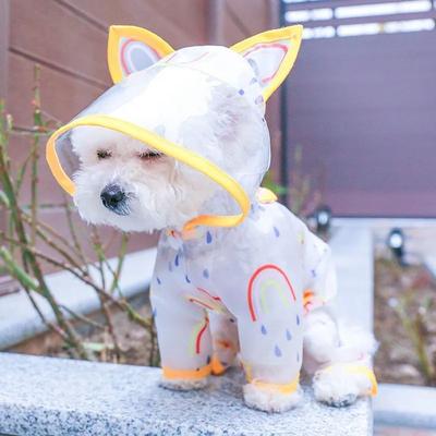 Uplift Treasures Waterproof Hooded Dog Raincoat yellow m