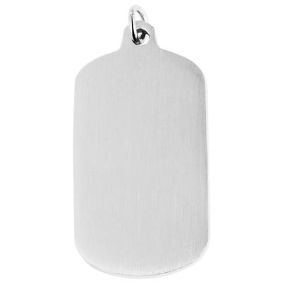Dog Tag Anhänger AKZENT "Magnus, silberfarbig, langlebig", silber (silberfarbig), Schmuckanhänger, Herren, Edelstahl