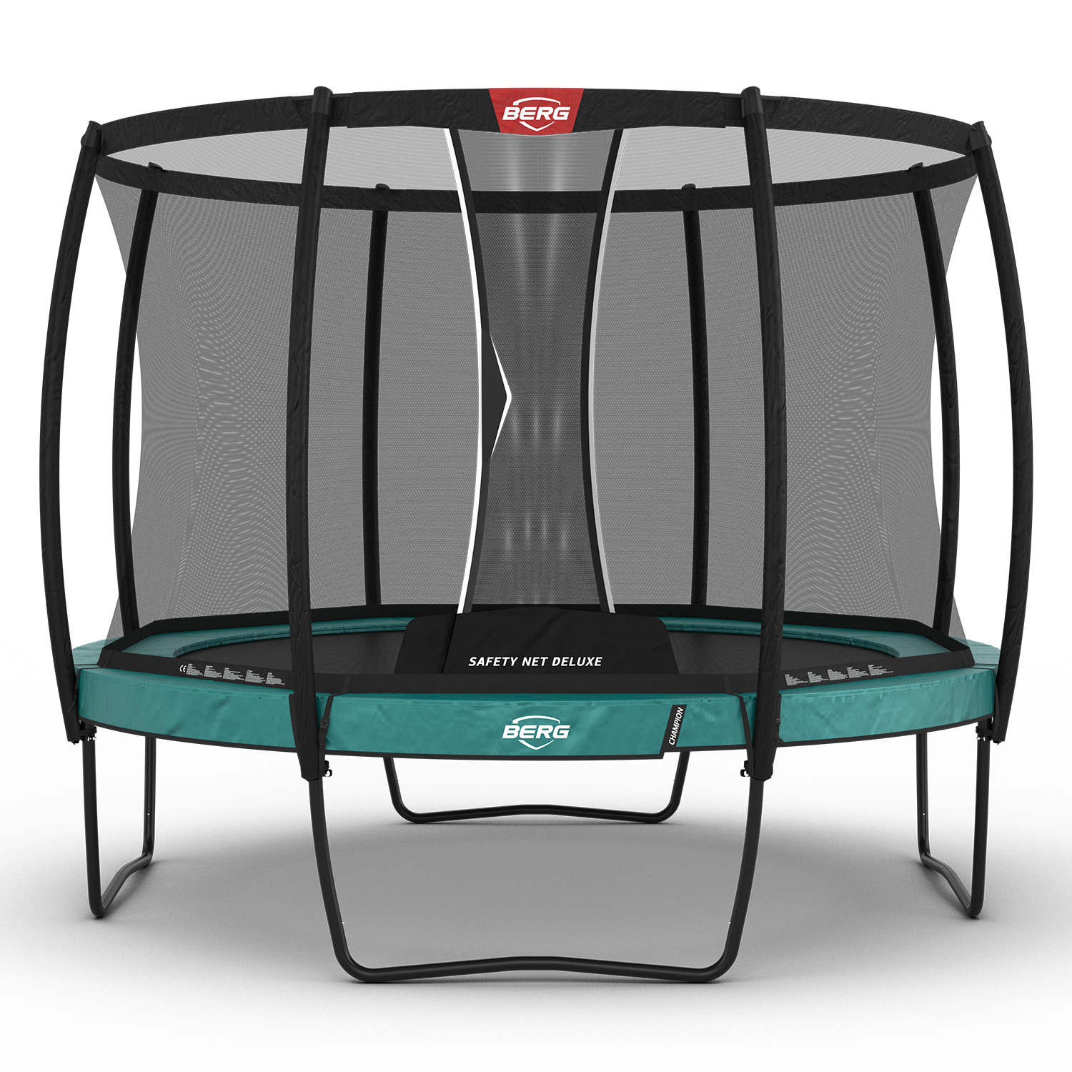 BERG Trampolin rund Champion Regular grün 330 cm mit Sicherheitsnetz deluxe