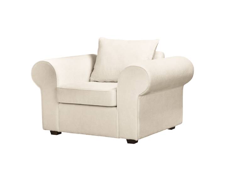 Sessel Beige Cordstoff Fjella 130 x 88 x 88cm