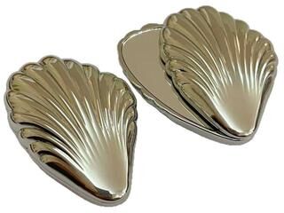 Fusion Finds Seashell Compact Makeup Mirror Double Sided Travel Metal Pocket Mirror For Purse & Handbag Seashell Compact Makeup Mirror Double Sided Travel Metal Pocket Mirror For Purse & Handbag