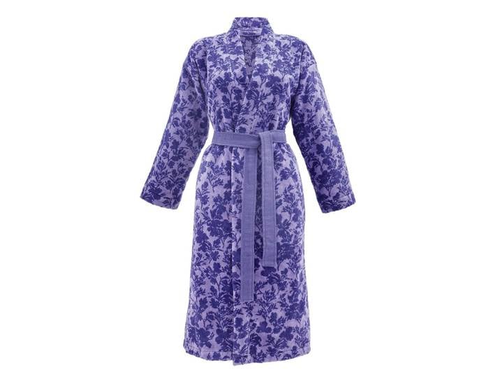 Peignoir coton violet xs