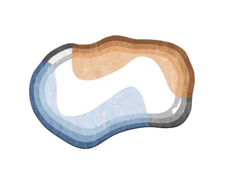 NJIEzhao Minimalistischer, unregelmäßiger Wohnzimmer-Dekorationsteppich Home Decor Schlafzimmer Nachttisch Teppich Große Fläche Matte Rutschfeste waschbare Teppiche(Color9,180x250cm)