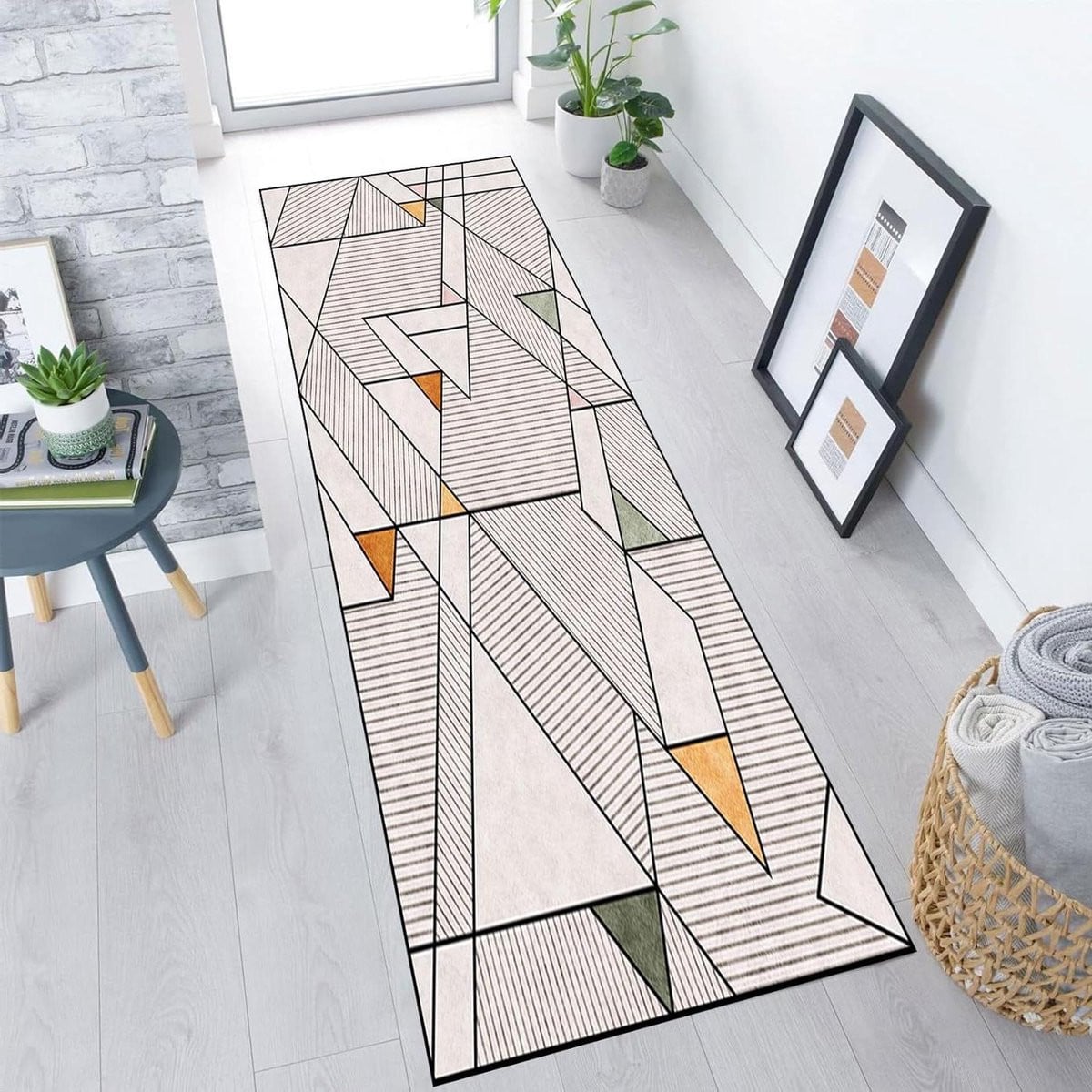 Antislip Loper Kleed voor Keuken of Hal, Machinewasbaar, Breedte: 55 cm, Lengte: 150 cm