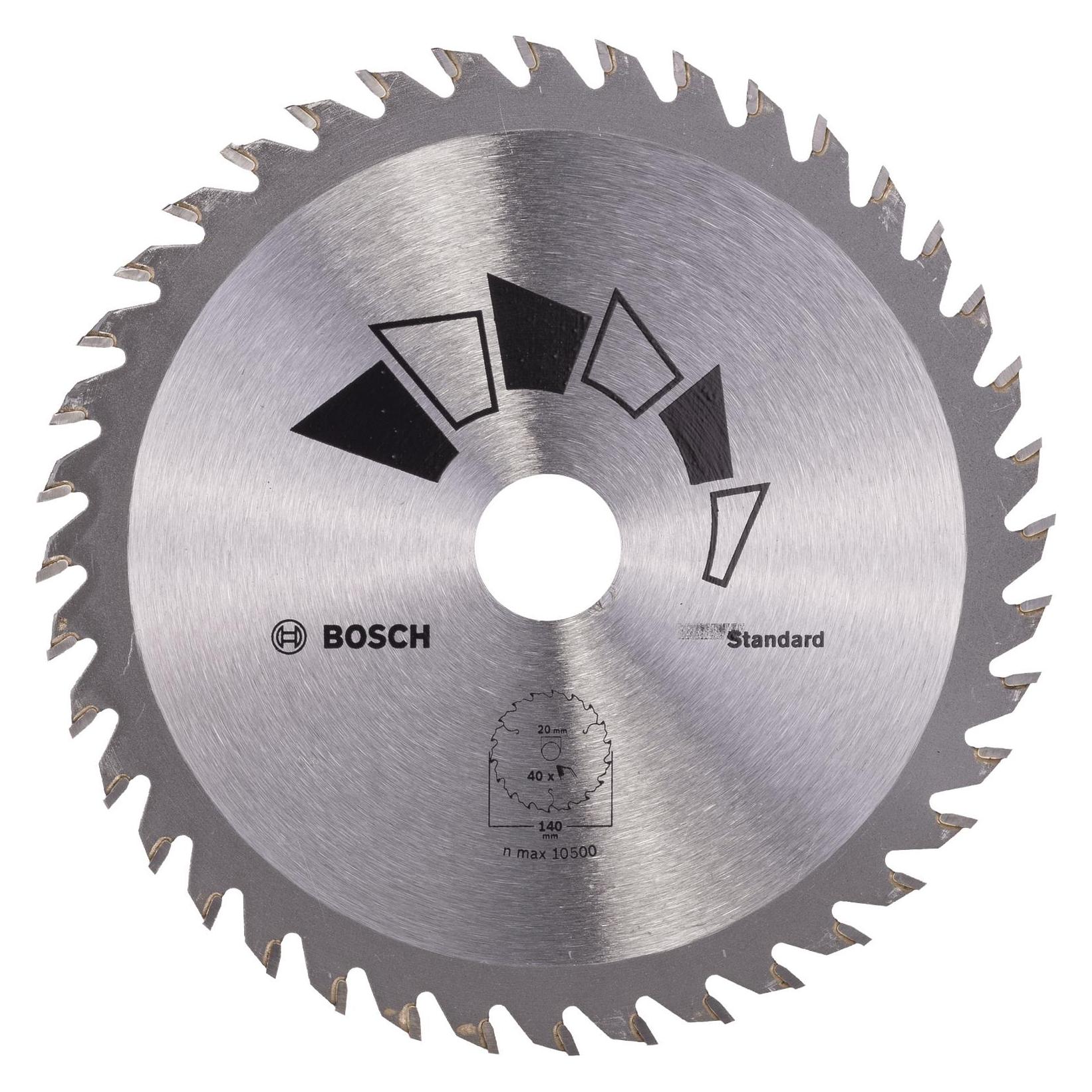 Bosch Zubehör Kreissägeblatt STANDARD D= 140 mm Bohrung= 20 mm Z= 40 (2609256805)