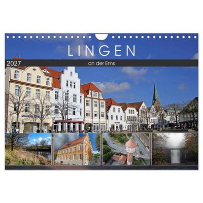 LINGEN an der Ems (Wandkalender 2027 DIN A4 quer), CALVENDO Monatskalender