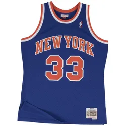 Mitchell & Ness, Herren, Sportshirt, NBA New York Knicks Patrick Ewing Trikot Herren (M), Blau