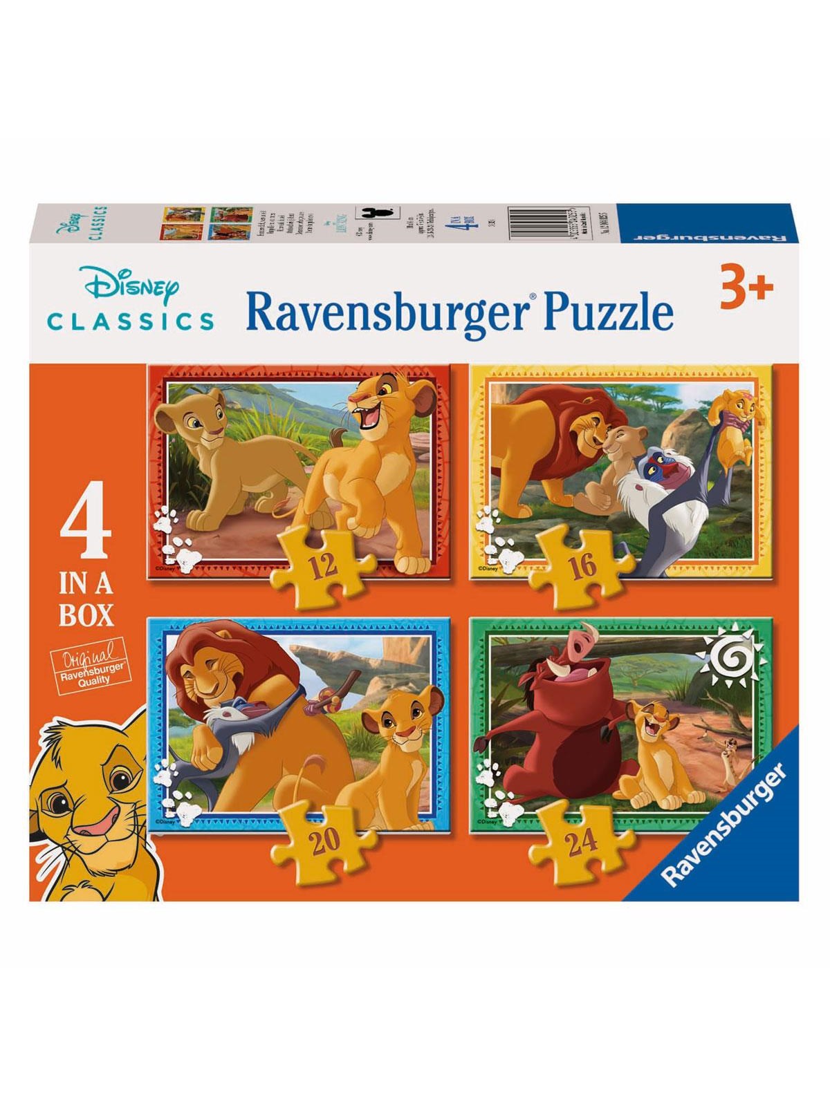 Ravensburger Disney Lion King Puzzle - 4 Puzzles 2D Puzzles