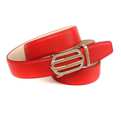 Ledergürtel ANTHONI CROWN, Damen, Gr. 85, rot, Rindsleder, Gürtel Ledergürtel