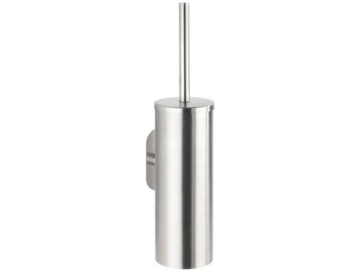 WC-Garnitur WENKO Orea , silber (matt), B:9cm H:39cm L:12,5cm, Edelstahl, Reinigungsbürsten, WC-Garnitur, aus rostfreiem Edelstahl