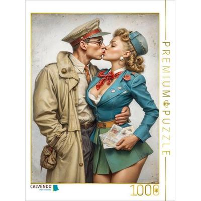CALVENDO Puzzle Ein Küsschen zum Abschied | 1000 Teile Lege-Größe 64x48cm Foto-Puzzle für glückliche Stunden, Sonstige von , Calvendo Puzzle