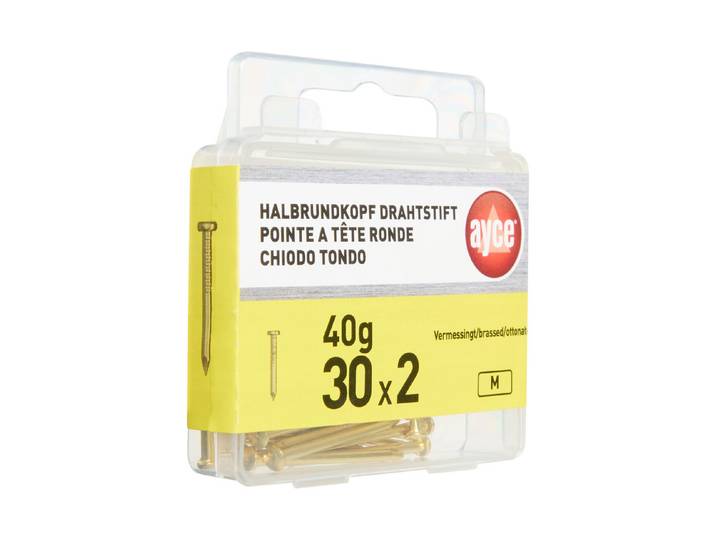 Ayce Halbrundkopf-Drahtstift 30 mm