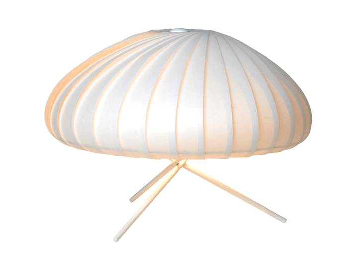 Tom Rossau Tischleuchte - Farbe: weiss - LED - Lichtfarbe: Warmweiss - Material: Papier- LED Energiesparlampe