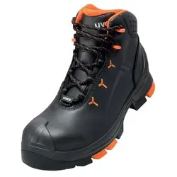 uvex 2 Sicherheitsschuh S3 Stiefel Leder schwarz/orange 47 - 6503347 - schwarz/orange