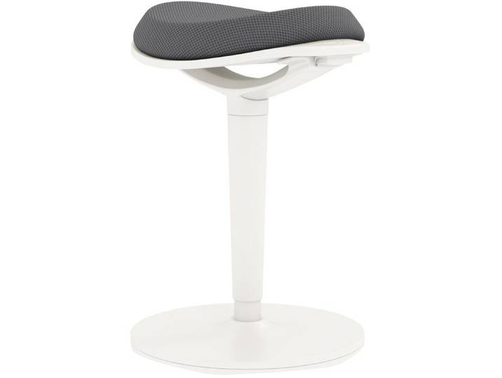 Tabouret de bureau ergonomique – hauteur réglable – mesh gris – sans accoudoirs