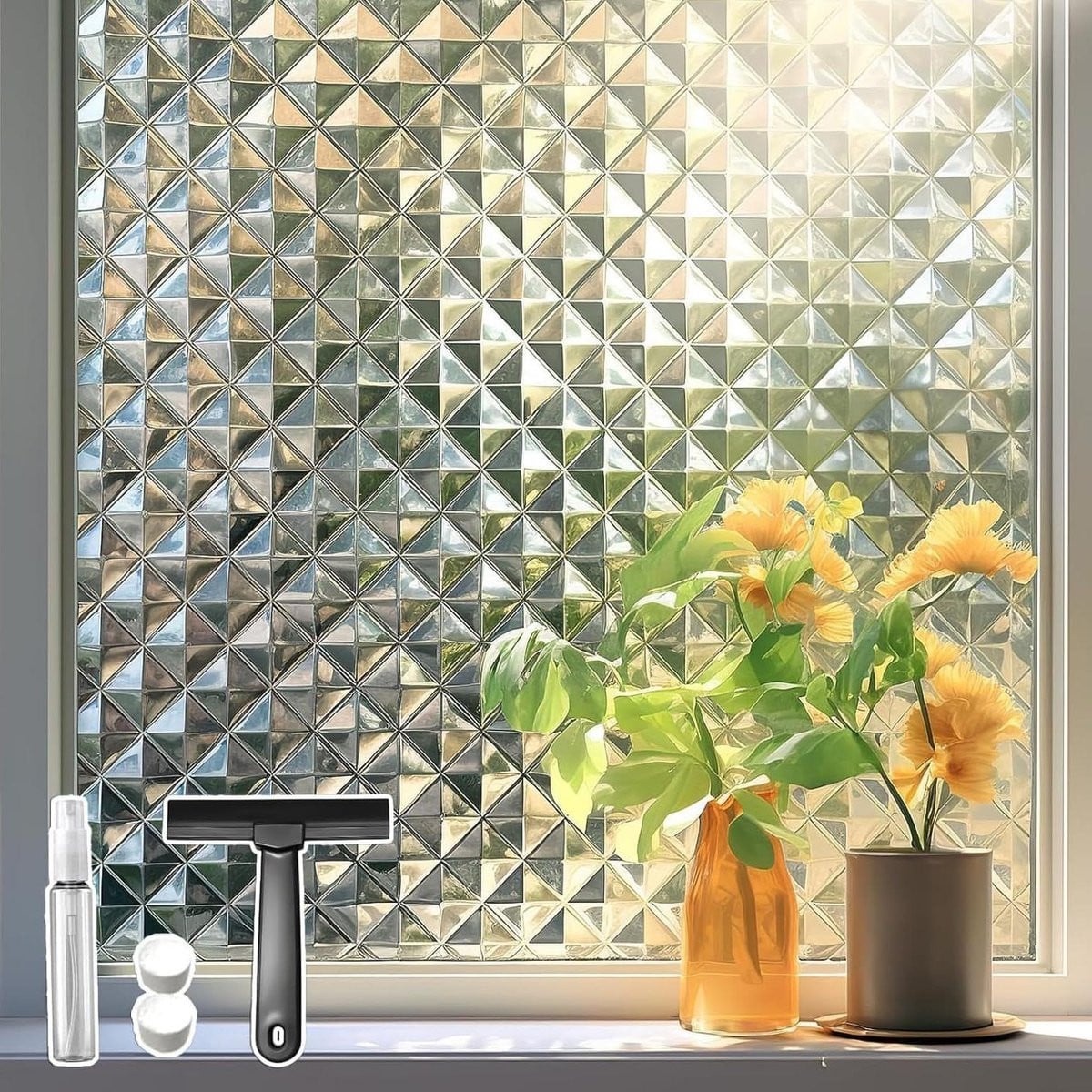 Zelfklevende Raamfolie Anti Inkijk voor Privacy in de Badkamer
