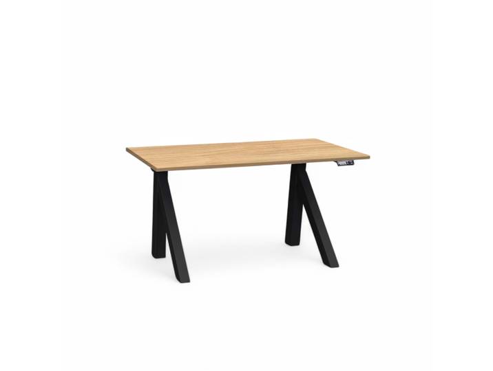 Ergonomischer Elektrisch höhenverstellbarer Schreibtisch Tradingzone Design Lift 120x70 cm, Nussbaum/Schwarz, Neu, Tisch - ideal fürs Homeoffice oder Büro