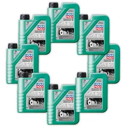 8x Rasenmäheröl LIQUI MOLY 1264 Rasenmäher-Öl SAE 30 Motoröl Motorenöl 4 Takt Öl 1L