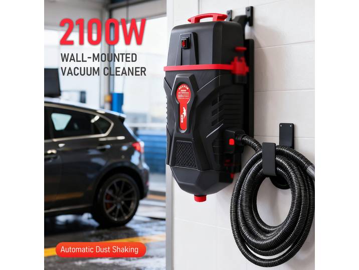 Aspirateur mural Tungfull 2100W, aspirateur pour atelier 4S, aspirateur pour le detailing automobile, pour les ateliers de beauté automobile, lavage de voitures