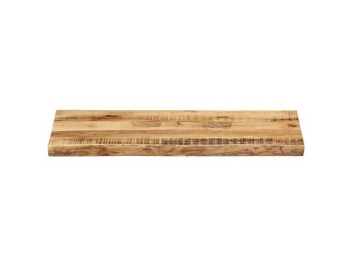 KTHLBRH Tischplatte mit lebenden Kanten, 90 x 40 x 3,8 cm, Massivholz Strapazierfähiges Tropisches Holz, pflegeleichte Oberfläche, kombinierbar mit verschiedenen Unterlagen, Unikat