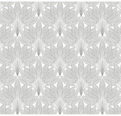 NextWall Peacock Leaves Peel and Stick Wallpaper