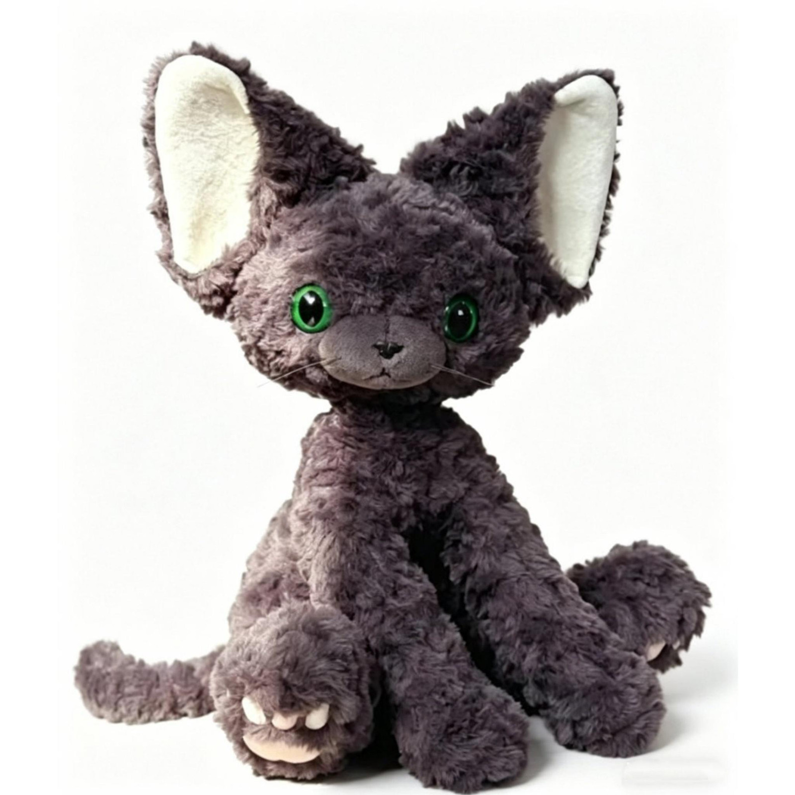 DTC GmbH Pluche kattenknuffel, grijs, 40 cm