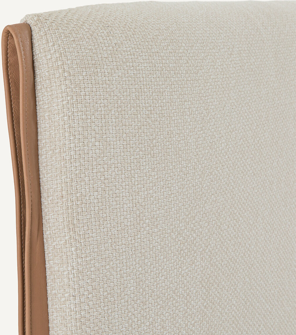 AM.PM Tête de lit tweedée, finition cuir, largeur 204 cm, Abby