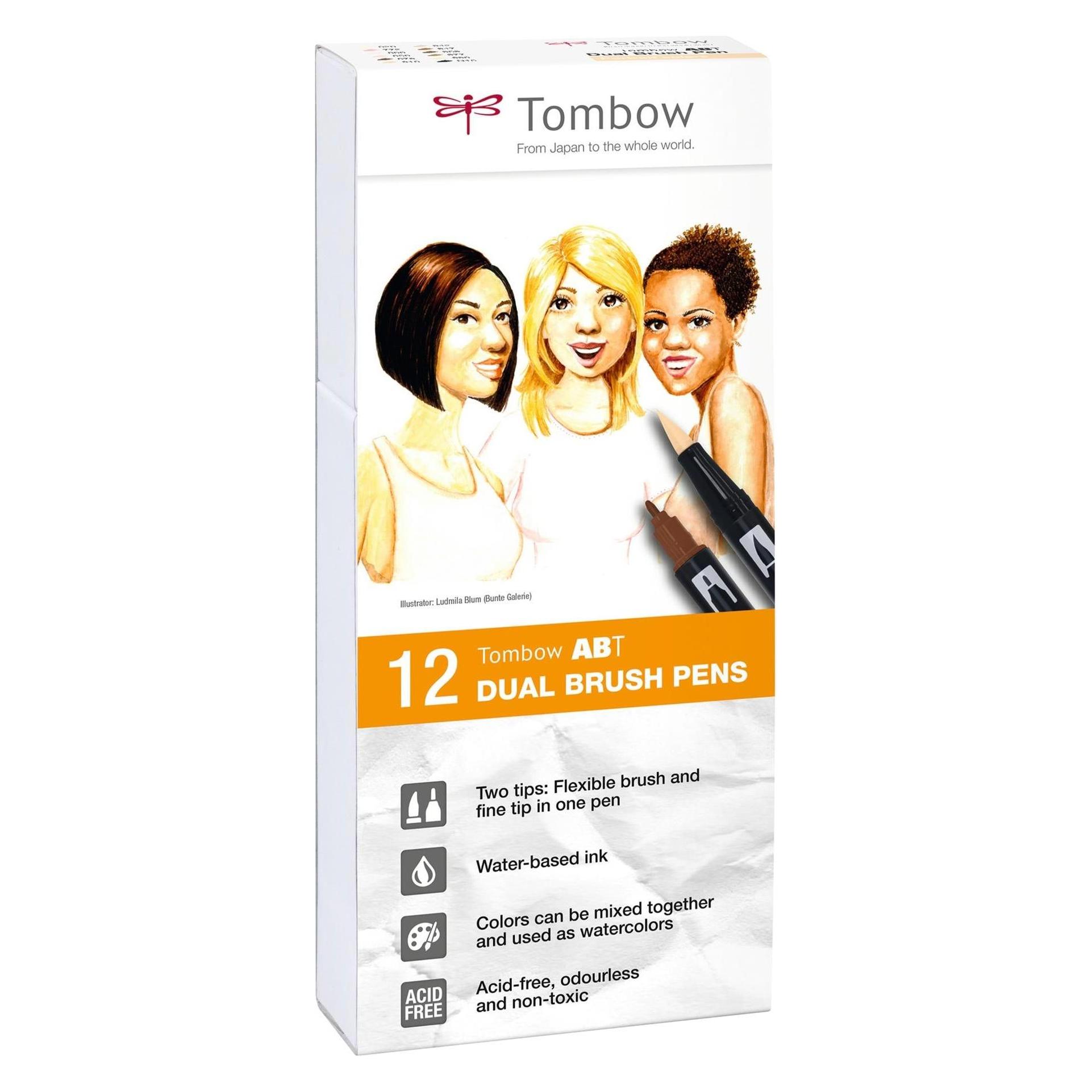 Tombow ABT Dual Brush Pen (12x) (ABT-12P-4)