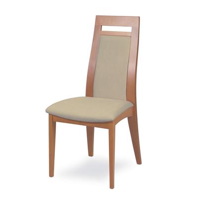Esszimmerstuhl HOME AFFAIRE "CLIO", buche, beige, buche natur, B:48cm H:101cm T:58cm, Massivholz, Stühle, Stuhl mit wasserabweisender Stoff