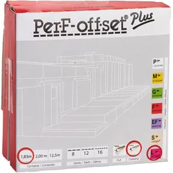 PerF-offset Plus, Rilllinie mit Gegenband für den Offsetdruck, für Papier und Karton, Größe L, je 2 m