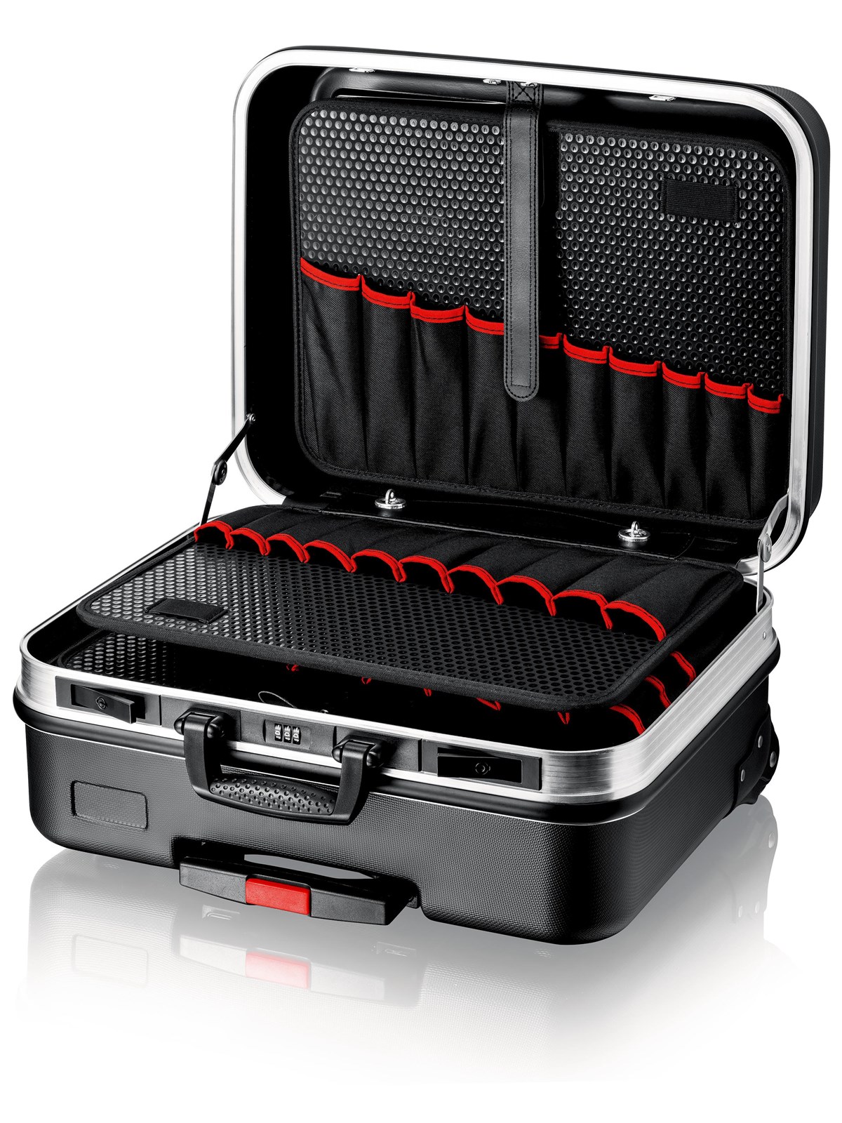 KNIPEX Werkzeugkoffer "BIG Basic Move", mit integrierten Rollen und Teleskopgriff, leer