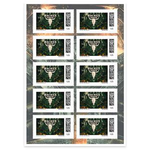 DeutschePost Briefmarken Set, 10 Stück à 1,25 EUR, Wacken Open Air 2025, international, selbstklebend