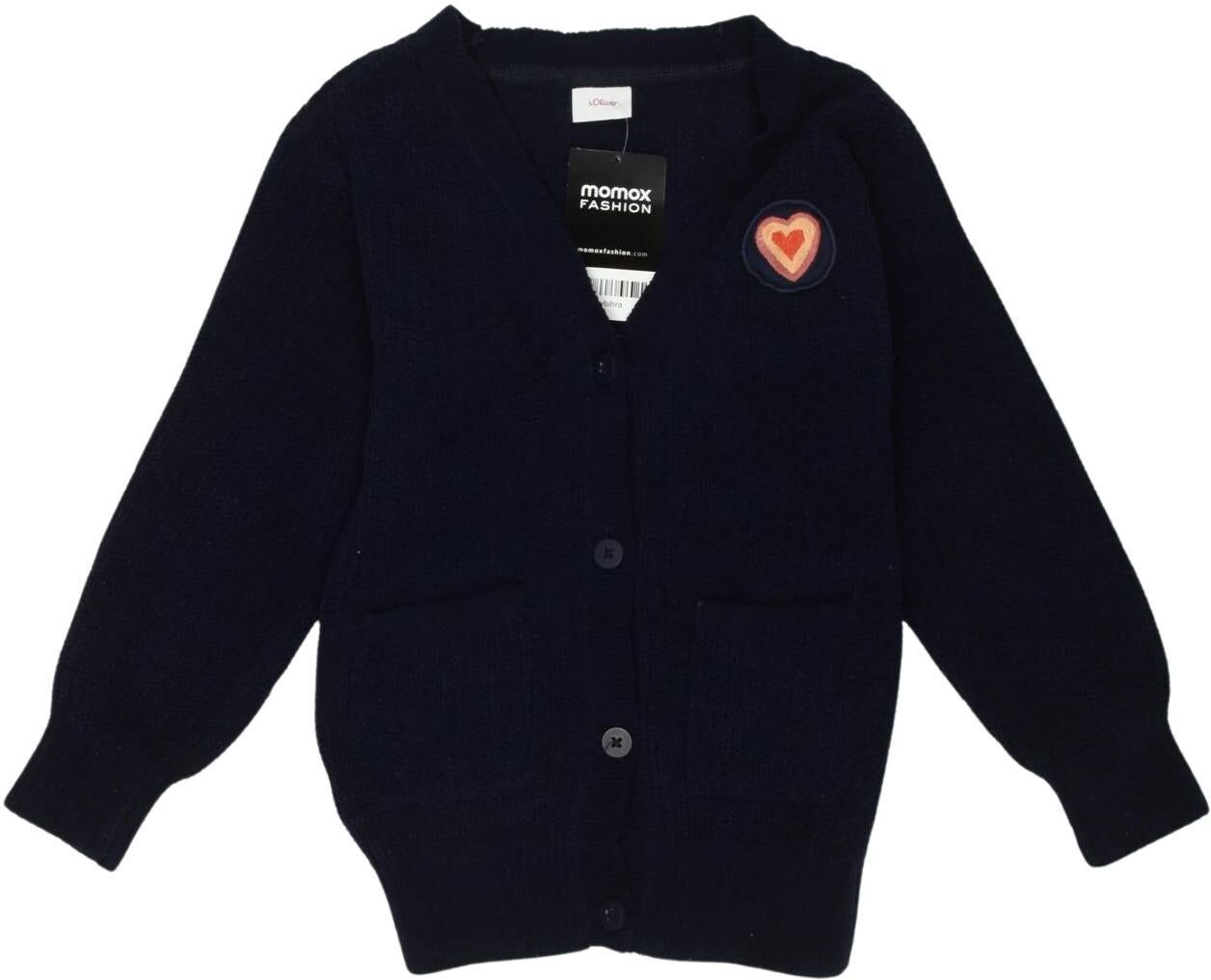 S. Oliver Mädchen Pullover, Marineblau, Gr. EU 116, Baumwolle - Second Hand