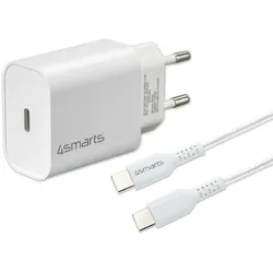 4smarts VoltPlug PD 20W Netzladegerät + USB-C auf USB-C Kabel
