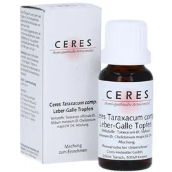 Ceres Taraxacum Comp.leber-galle Tropfen 20 ml