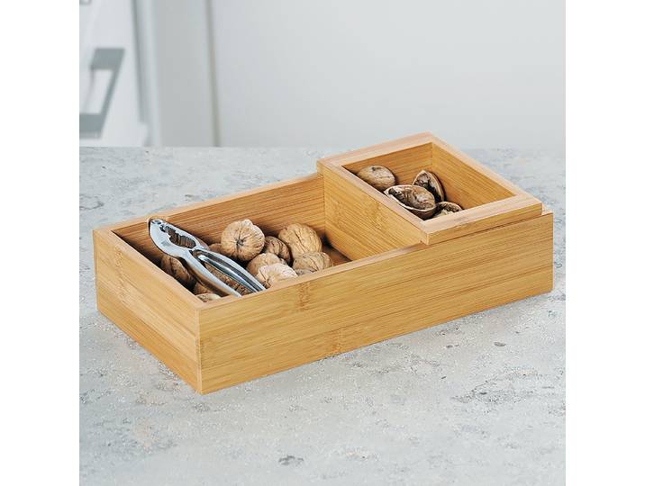 Nussschale Zahet 30 x 8 x 16cm Braun