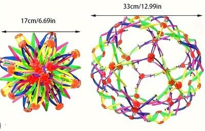 Youfap Market Durable Plastic Magic Balls, Colorful Expandable Stress Ball Rainbow Sensory Fidget Ball For Kids l