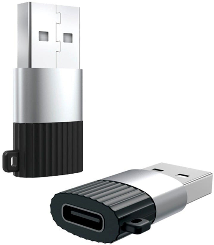 XO NB149 USB-A til USB-C Adapter - Sort