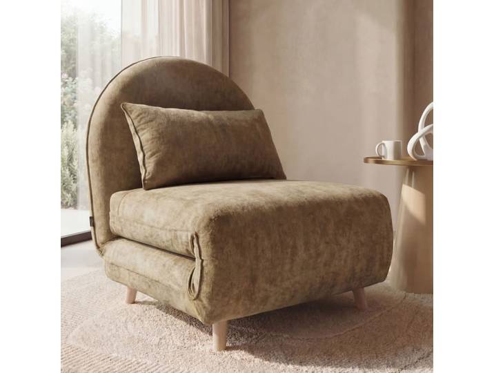 Einsitzer-Klick-Klack-Sofa in Khakigrün